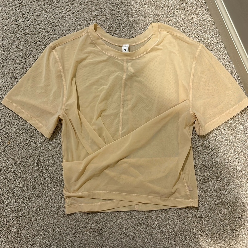 Lululemon sheer crop top